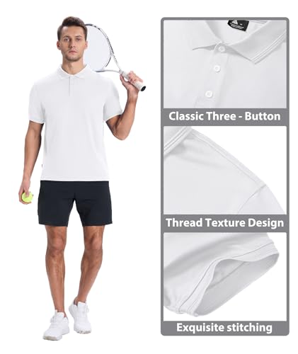 ZITY Polo para Hombre Manga Corta Verano Camiseta Deportiva para Golf y Tenis miniatura 4