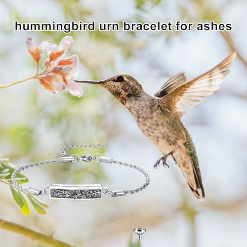 Urn Bracelet for Ashes for Women 925 Sterling Silver Bar Cremation Bracelet Cremation Memorial Keepsake Jewelry Gifts for A Loss of Loved Ones4
