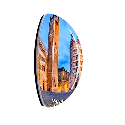 Imán decorativo redondo de cristal y vidrio Weekino miniatura 2