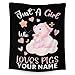 Custom Pig Blanket for Girls - 30x40 Inches Lap Size - Soft Fuzzy Warm Throws Gifts - Black Cute Throw Blanket for Couch, Work