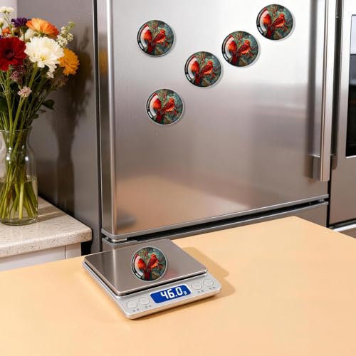 Imanes decorativos para refrigerador, 2 unidades redondos 1.97 in miniatura 4