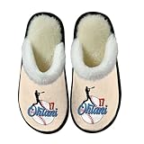 [YUEGOSAU] 大谷翔平 スリッパ 室内 ルームシューズ 冬 ボア 洗える 滑り止め 起毛 暖かい 歩きやすい メンズ レディース おしゃれ キャラクター