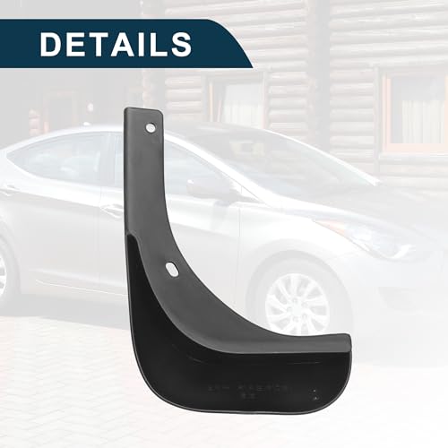 Image of Mud Flap Splash Guard for Hyundai Elantra 1.8L 2011-2016 Durable | Front & Rear Side Mudflaps with Mount Accessor 1 Set