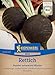 Kiepenkerl Rettichsamen Runder schwarzer Winter 1048480 - Bio-Rettich für Herbst- und Winteranbau, festfleischig & lagerfähig, Gemüsesamen für 20-25 lfd. Meter