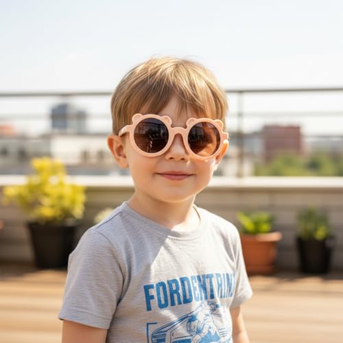 Image of SYGA Kids Goggles, UV Protection Eyewears with Round Shape Monkey Style, Suitable for Age 3 to 8 Years
