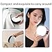 Vikye Magnetic Selfie Light, Rechargeable Folding LED Phone Fill Rings Lighting with Makeup Mirror for Selfies Photography Video Recording (Black)