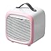 Produktbild ToDIDAF Tragbare Mini-Klimaanlage mit Griff Multifunktionaler Luftkühler, Desktop-Lüfter, Luftbefeuchter, Luftreiniger, USB-Aufladung, für Zuhause Schlafzimmer Büro Reise BBQ Camping (Rosa)