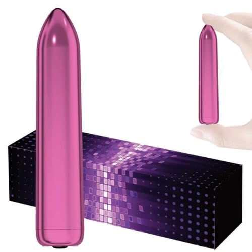 Gsttoomeep Mini Handheld Electric Massager - 10 Modes Waterproof Rechargeable Deep Tissue Massager for Back Neck & Shoulder Rose Red