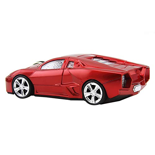 Firstmemory Wireless Car Mouse, 2.4G Cool Sport Race Car Shaped Mouse Wireless Optical Car Computer Mouse,1600 Dpi For Pc Laptop Desktop (Red) #TOP7