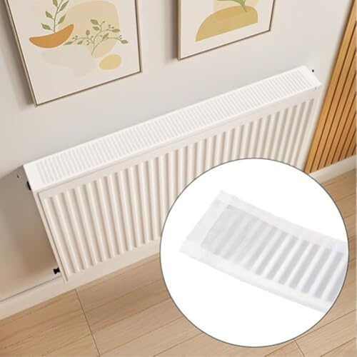 Heizkörper-Staubschutz, magnetfolie heizkörper Staubabdeckung, Heizkörperabdeckung heizkörperregal zum Blockieren von Staub und Schmutz, kratzfestes Garngewebe, Heizkörper-Schutzhülle (120 cm)