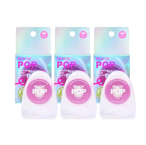 REACH-POP-Dental-Floss-Cinnamon-Plaque-Remover-for-Teeth-Shred-Resistant-Vegan-Wax-Cruelty-Free-Eco-Friendly-Packaging-Oral-Care-PFAS-Free-for-Adults-Kids-3-Pack-546-yd