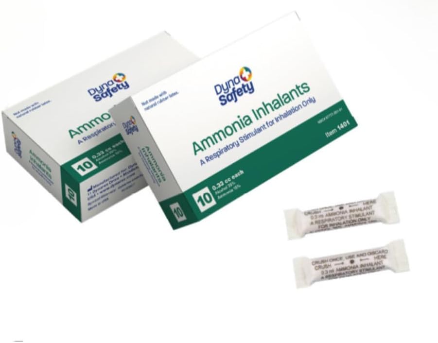Ammonia inhalants 20 Count Disposable ampoules.