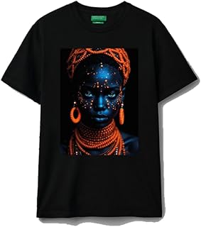 تي شيرت اسود 042 باكمام قصيرة مقاس عصري (9-12 سنة).