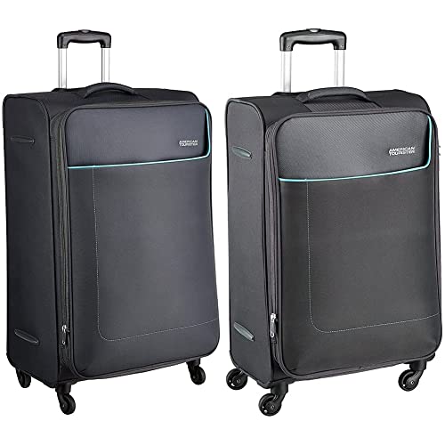 Image of American Tourister Jamaica Polyester 80 cms Grey Softsided Suitcase