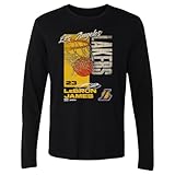 500 LEVEL Lebron James Los Angeles Lakers All Net Long Sleeve Shirt (Black, Medium)