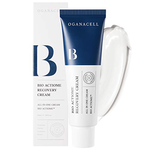 OGANA CELL Bio Actiome Recovery Cream 50ml / 1.69oz - Mild All in One Cream, Soothing & Anti-Wrinkle, Peptides and Blackbee Extract Contained Nourishing Skin Care