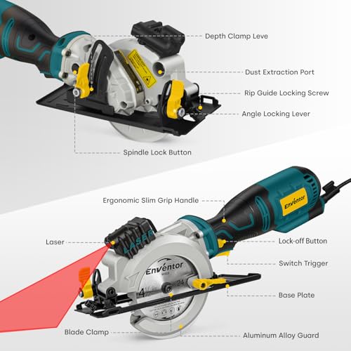 Enventor 5.8A Mini Circular Saw