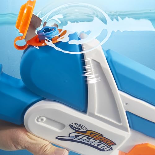 Nerf Super Soaker Twister Water Blaster, 2 Twisting Streams of Water, Pump to Fire, Outdoor Water-Blasting Fun, Multicolor (F3884)