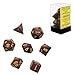 Polyhedral 7-Die Speckled Dice Set - Mercury (d4, d6, d8, d10, d12, d20 & d00)