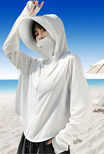 Women's Sun Protective Jacket Full Zip UPF 50+ UV Sun Protection Clothing Lightweight Long Sleeve Hoodie Sun Shirt2