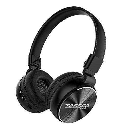 Image of (Tessco BH-390) Series Stereo Wireless Bluetooth Headphones Over The Ear, Black
