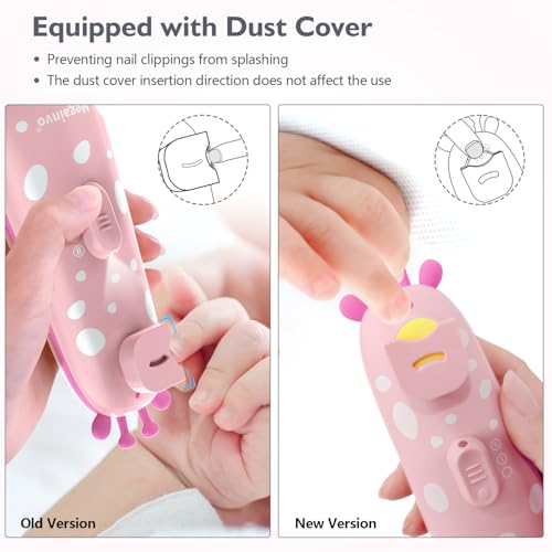 Baby Nagelfeile Elektrisch,Megainvo Baby Nagelscheren Nagelpflegeset Elektrische Nagelfeile Baby Erstausstattung Neugeborene Baby Nail Trimmer Elektrische Baby Nageltrimmer Maniküre Pediküre Set