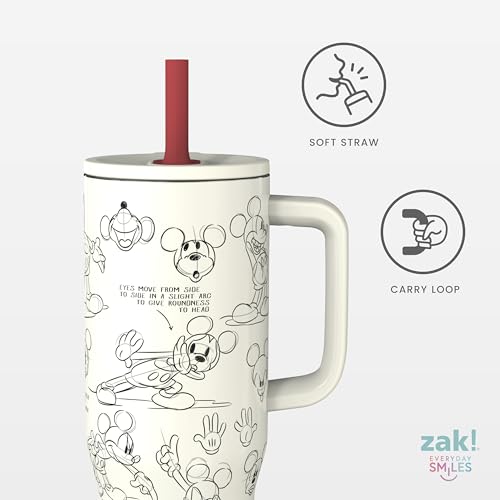 Image of Zak Designs Mickey Mouse 30oz Spill-Proof Insulated Stainless Steel Tumbler (Pack of 9)