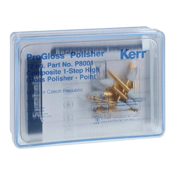 Axis Dental P8001 NTI ProGloss One-Step Polishing Points RA 4mm White 12/Pk
