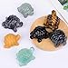 1.8 Inch Labradorite Turtle Crystal Figurines, Hand-Carved Healing Crystal Turtle Divination Decor, Stone Tortoise Memorial Gifts for Women and Men