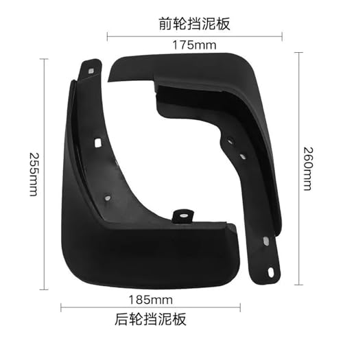 Guardabarros Hyundai i30 FD (2007-2012): protector duradero de plástico contra salpicaduras 3