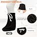 2Pcs Cast Sock Cover for Foot, Leg Cast Cover Below The Knee Cast Sock Sleeve Cast Toe Cover Socks Adjustable Drawstring Cast Protector Cast Sleeve for Men Women Foot Leg Ankle Proof（Black）