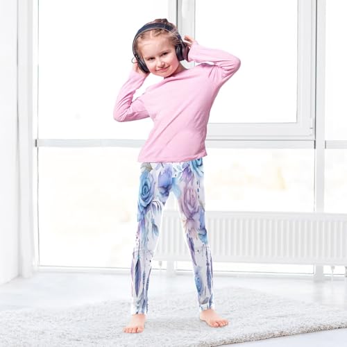 Bolaz Toddler Girls Leggings Printed Yoga Pants Leggings Dreamcatcher Blue Rose for Kids4