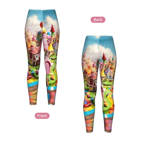 Leggings de compresión suaves mujer con estampado Candy Paradise 4