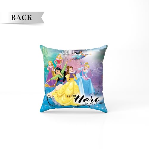 Image of Sassoon Princess Reversible Cartoon Printed Cushion Cover, Multi (Pack of 1)