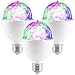 Produktbild Lunartec LED Farbwechsel: 3er-Set rotierende Disco-Leuchten mit RGB-Farbeffekten, 3 W, E27 (E27 LED)