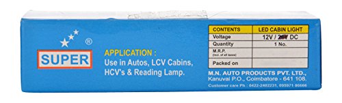 Super 2801 LED Cabin Light with Switch (12V), White