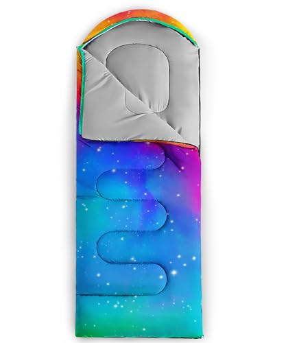 Image of QOOMO Axolotl Cute Camping Sleeping Bags,3 Season Warm & Cool Weather,Lightweight,Waterproof Sleeping Bags for Adults & Kids,Traveling,and Outdoors