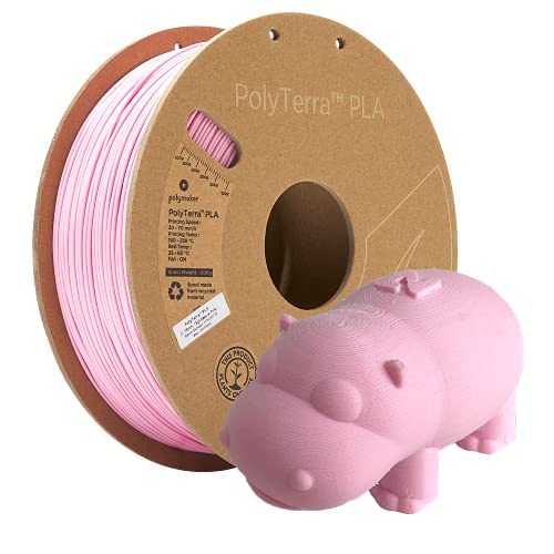 Image of Polymaker Matte PLA Filament Sakura Pink 1.75mm 1kg 3D Printing Filament, PolyTerra 3D Printer PLA Filament