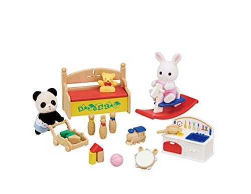 La habitación de juegos de los bebés Sylvanian Families 5709 para casa de muñecas coleccionable