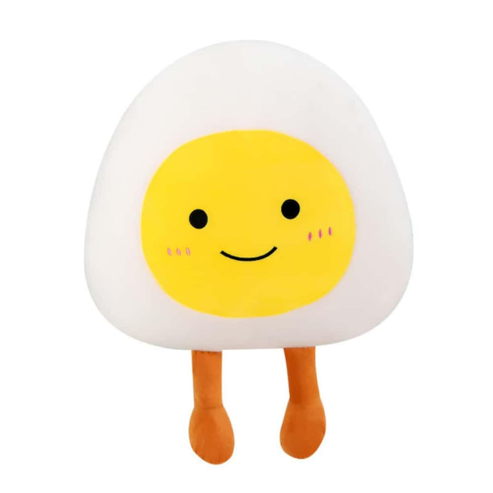 ANNIUP 30cm Adorable Fried Egg Pillow Plush Toy Cuddly Soft Toys Creative Egg-Shaped Stuffed Animals Toys for Kids Pillow Toys Gifts for Kids