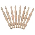 Wooden Baluster Spindles 11-1/2", Pack of 6 Oak Spindles for Crafts, Woodworking, and Furniture, by Woodpeckers