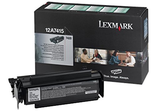 Cartouche d'imprimante Lexmark 12A7410 de couleur noire capacité 10 000 pages