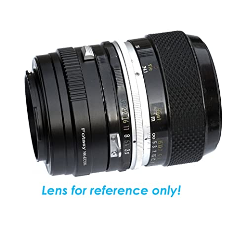Fotasy Nikkor F Mount Lens To Cannon Ef-M Adapter, Nk F Mount Efm, Efm Nk Adapter, Compatible With Canon Ef M Mount Mirrorless Cameras Eos M M2 M3 M5 M6 M6 Mark Ii M10 M50 M100 M200 M200 #TOP6