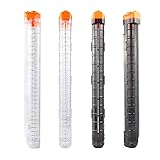 Hosim 4PCS Magazine Clips,12-Darts Bullet Clip Quick Reload Cartridge Replacement High Capacity for Nerf Rival Magazine Apollo XV-700,Rival Zeue XV-1200,Atlas Gun (Transparent + Black)-HQDJ12