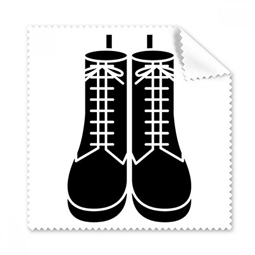Chiffon de nettoyage noir motif bottes silhouette pour écran de téléphone par DIYthinker