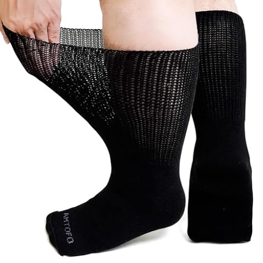 ZFSOCK Calcetines Diabeticos Hombre Mujer Sin Elástico Sin Goma Sin Costuras Algodón Confort Calcetines de Ajuste Holgado Negro 1 Pare 47-50 | Ya disponible en tu tienda friki favorita! En mundofriki.es!