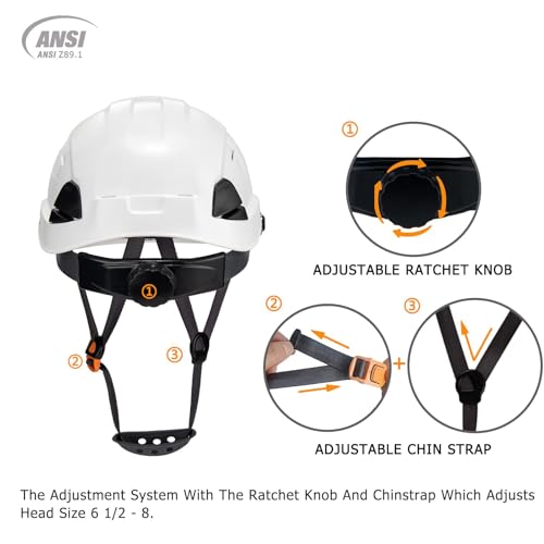 Casque de sécurité avec visière pour les chantiers de construction d'été - 4