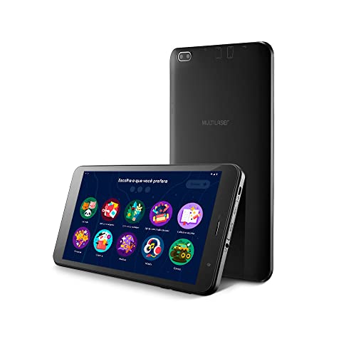 Multilaser Tablet M8 4G com Google Kids Space 32GB Tela 8 Quad Core Câmera 5MP Preto – NB344, 8 polegadas