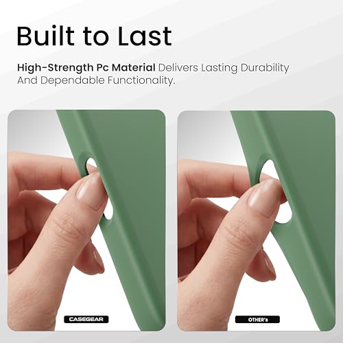 Image of CASEGEAR Silicone Snap Fit Back Cover Case Compatible with iPhone 17 | 8 Feet Drop Protection | Compatible with MagSafe | 360 Protection | Shockproof & Scratch Resistant | Moss Green