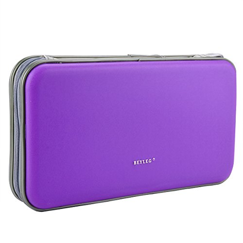Wismart 72 Capacity Heavy Duty CD DVD Blu-ray Media Case Storage Holder Organizer Wallet (Purple)